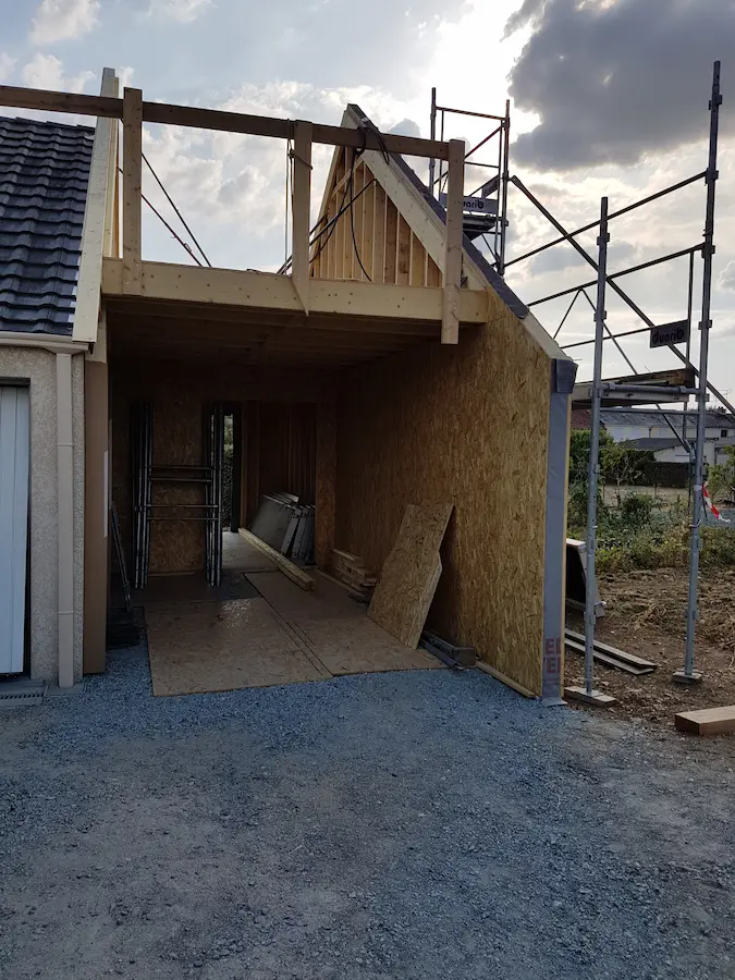 Réalisation de maison ossature bois par l