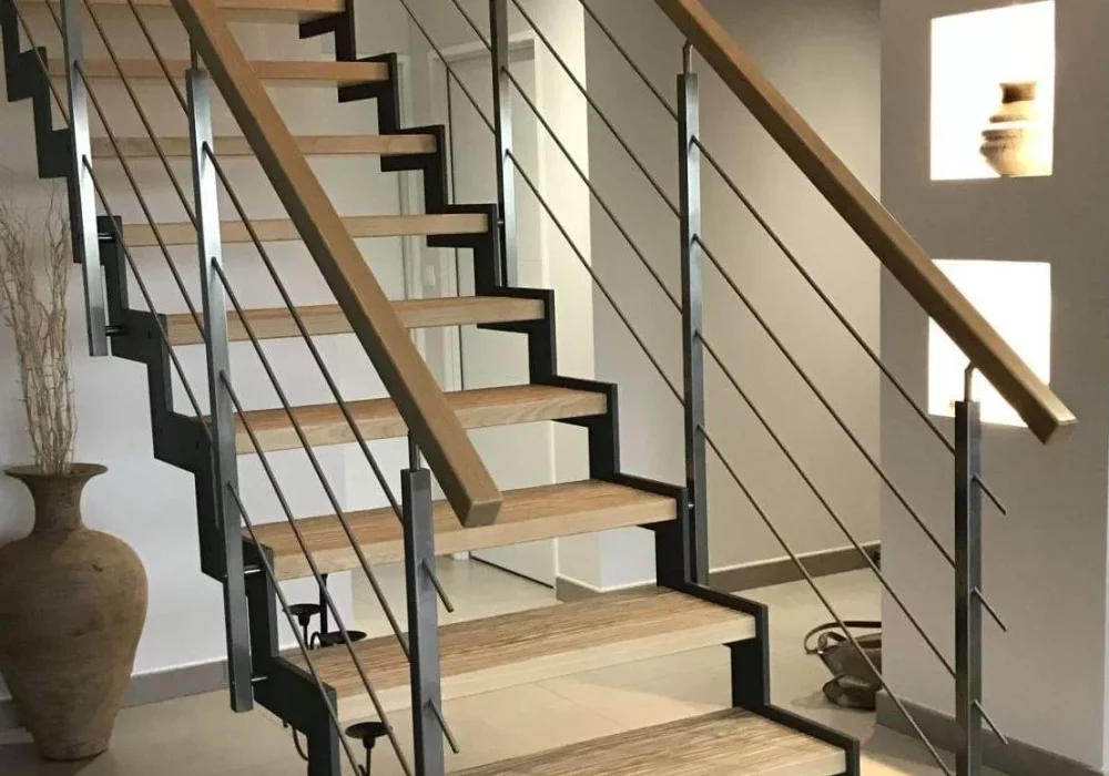 Réalisation d'escaliers par l'entreprise LEVOUX Pascal, menuisier à Châteauroux