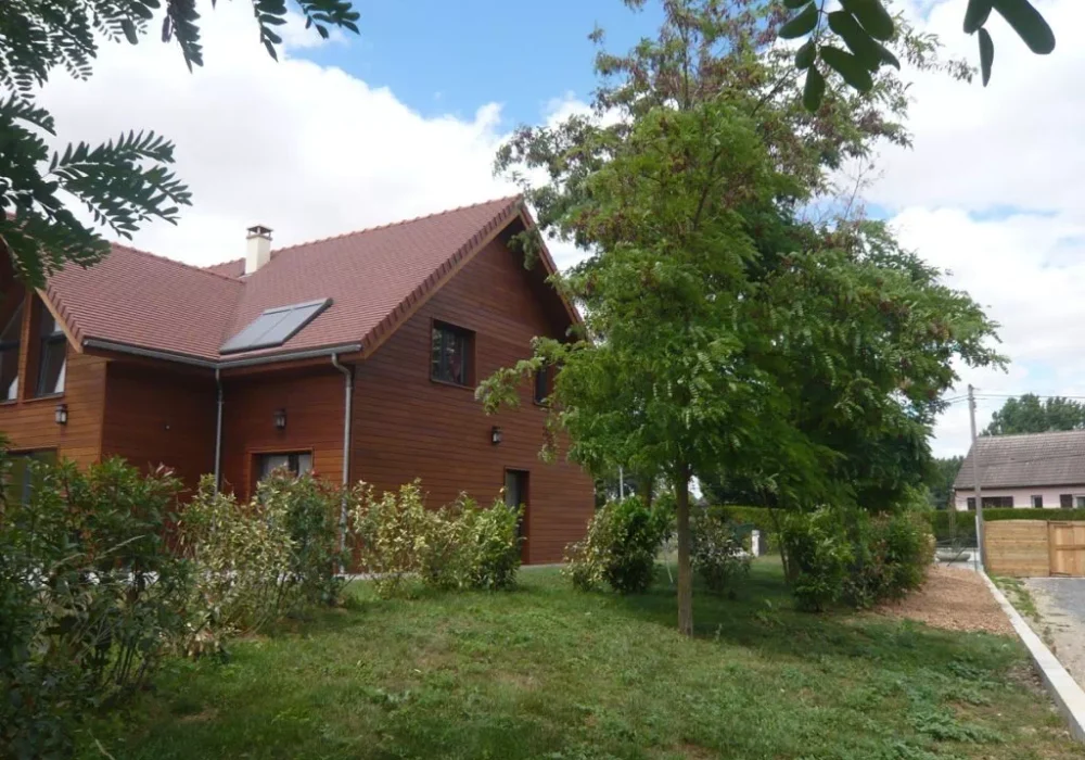 Réalisation de maison ossature bois par l'entreprise LEVOUX Pascal, menuisier à Châteauroux