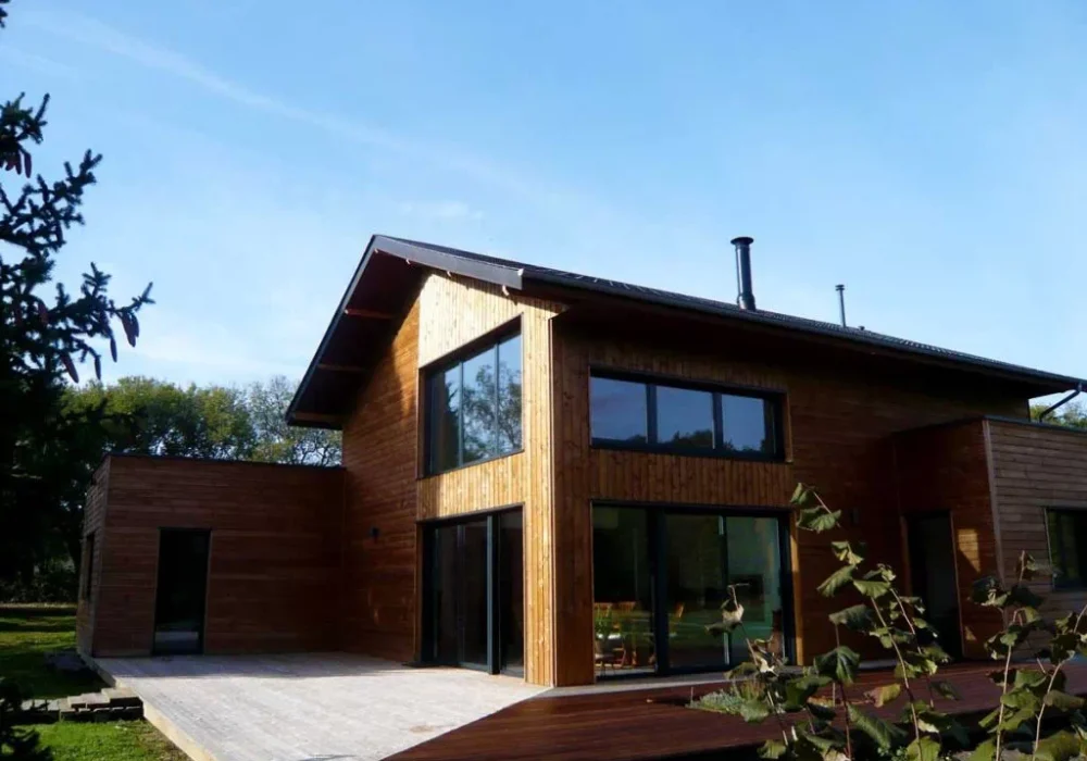 Réalisation de maison ossature bois par l'entreprise LEVOUX Pascal, menuisier à Châteauroux