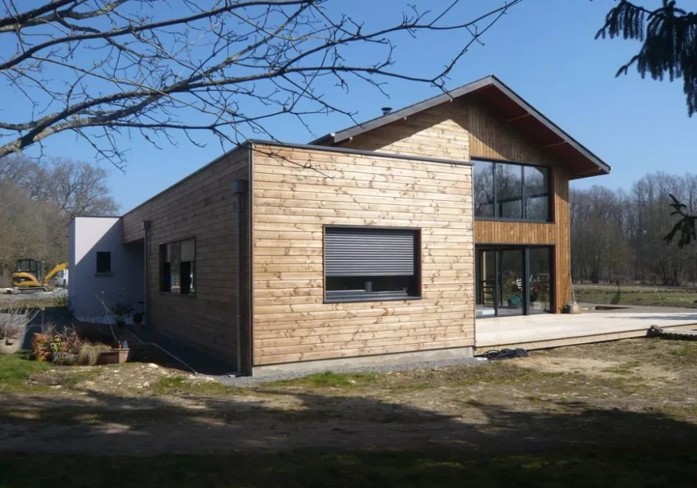 Réalisation de maison ossature bois par l'entreprise LEVOUX Pascal, menuisier à Châteauroux